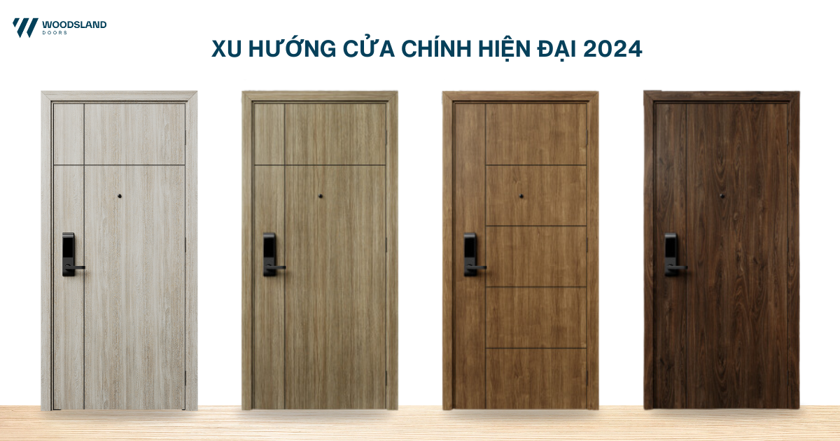 Xu hướng cửa chính hiện đại năm 2024